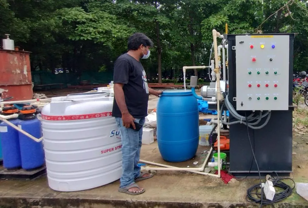 Food wastewater treatment setup